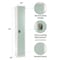 Adiroffice 12 in W, 12 in D, 72 in H, Steel ADI629-201-MGRN-PKG-4 - alternate 2